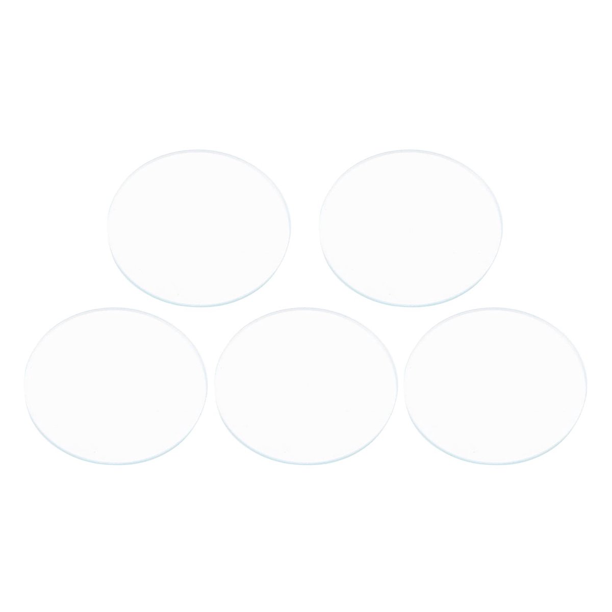 Dailygoods- Horlogeglas 5Pcs - 37/38/39Mm - Plat - Vervangende