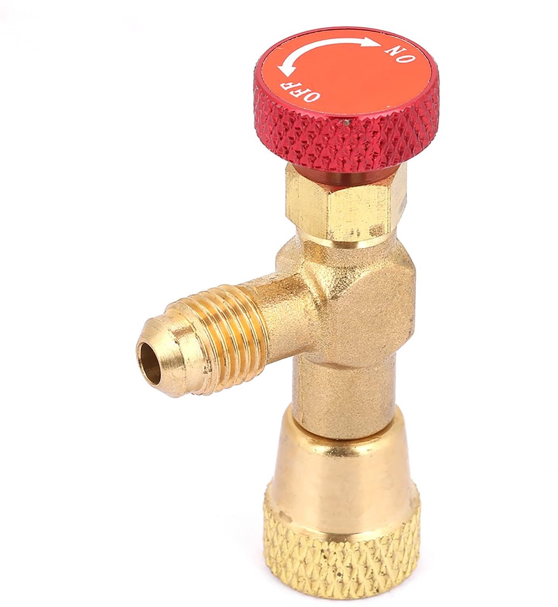 Dailygoody - R410A Koelmiddel Oplaadklep 1/4"-5/16" Adapter voor Airconditioning