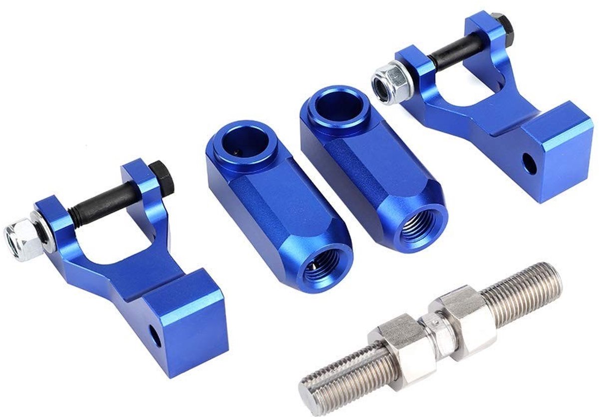 Dailygoody - Voorlagerset - Aluminium Achterlagerkit - Verstelbaar - Blauw - Auto- en motoraccessoires