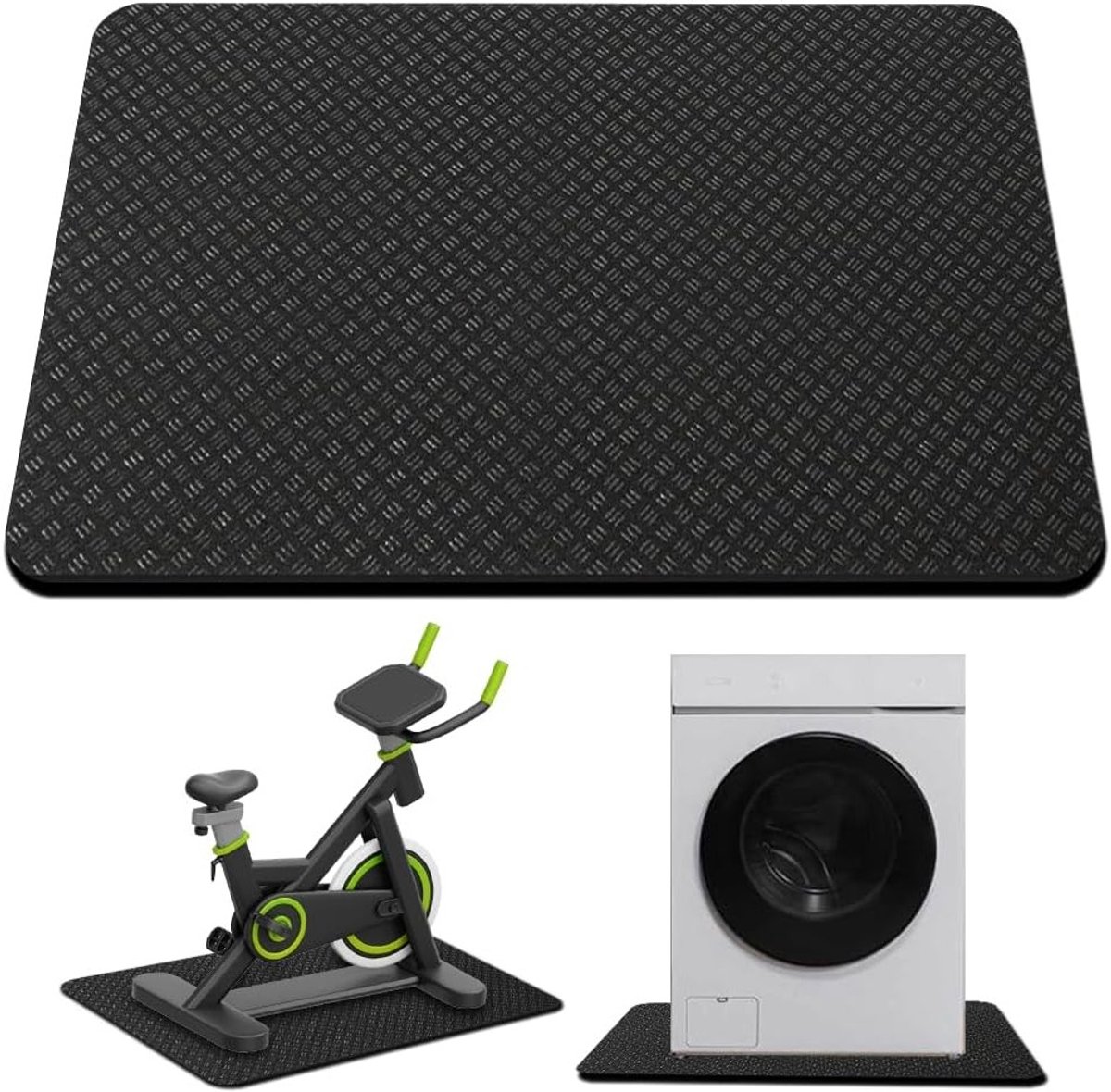 Dubbelzijdige Antivibratiematten voor Wasmachines, Droogmachines en Koelkasten - 60 x 60 cm, Antislip Silicone Mat voor Stabiliteit en Geluidsreductie