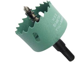 Dailygoody - Hole Saw - Gatzaag 55mm - Circular Hole Cutter - Multicolour - Voor hout, kunststof, drywall en dun metaal - Geschikt voor 1/2 drills...