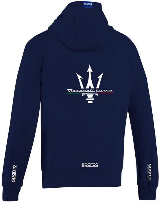 Sparco Maserati Hoodie - Marineblauw/Wit van Sparco — afbeelding 2