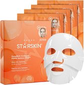 STARSKIN® DeepMelt Gezichtsmasker / Sheetmask Korean Skincare met Collageen PDRN Salmon DNA en Hyaluronzuur Hydraterend Verstevigend 4 Stuks