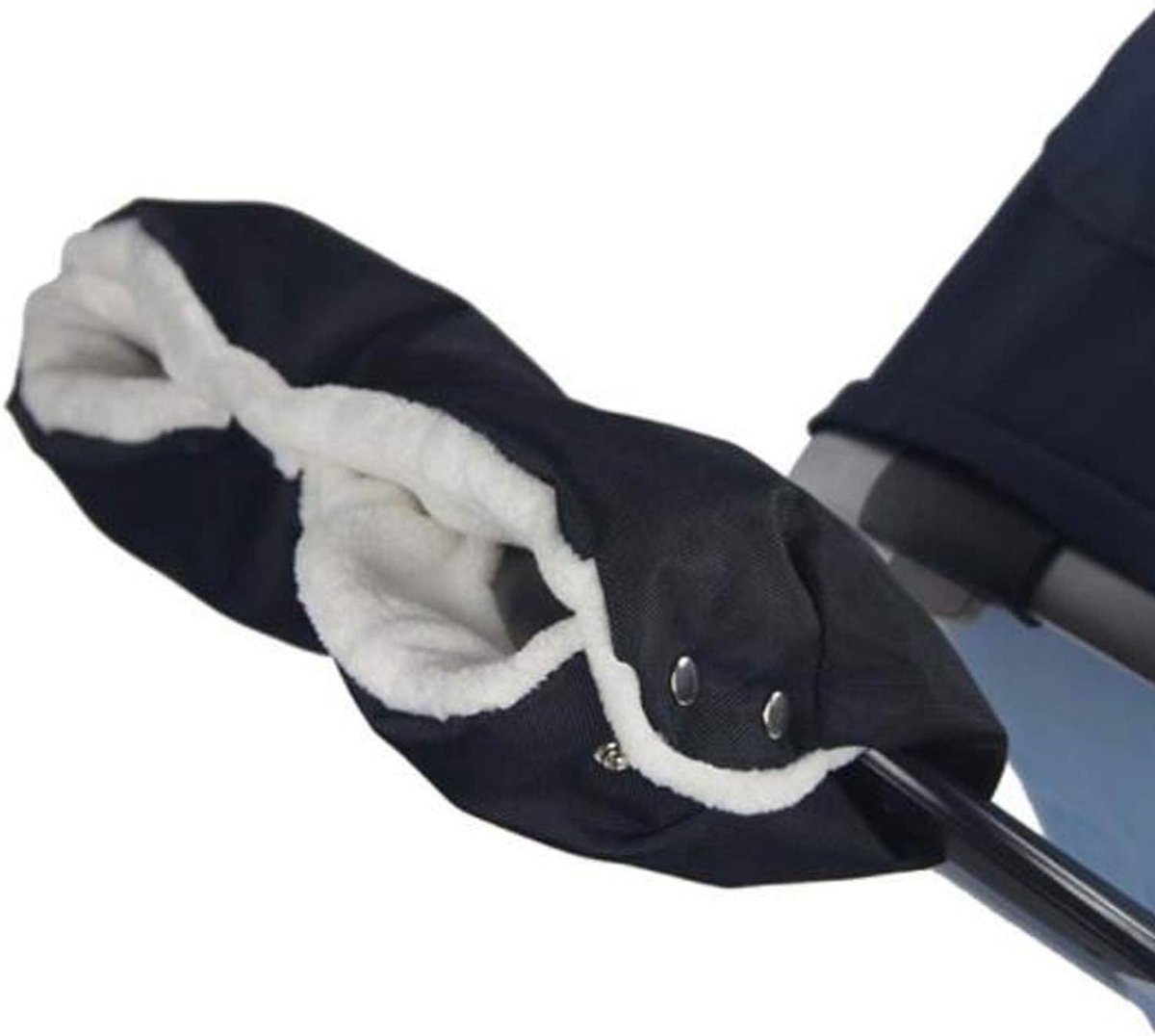 Handwarmers voor Kinderwagens, Waterdicht en Winddicht, Fleece Voering, Universele Maat voor Wintergebruik, Geschikt voor Fietstrailers, Zwart