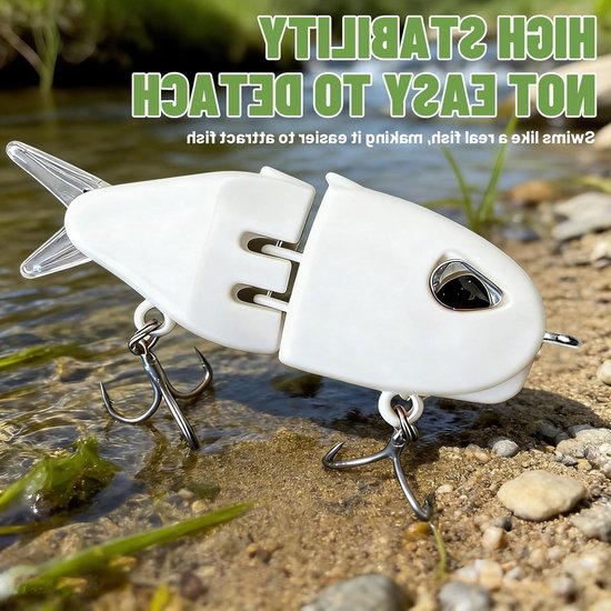 Mini Glide Bait Set - Kunstmatige Vis met Meerdere Hinge, Langzaam Zinkend, Perfect voor Snoek en Zoet/Zoutwater Vissen van MINI — afbeelding 4