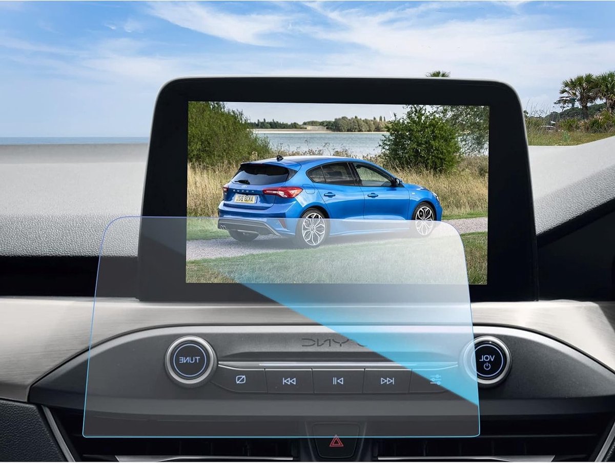 8 Inch Navigatie Schermbeschermer voor Ford EcoSport (2017-2020) - Tempered Glass, Krassenbestendig, Anti-Vingerafdruk, 9H Hardheid, Ideaal voor Autonavigatie