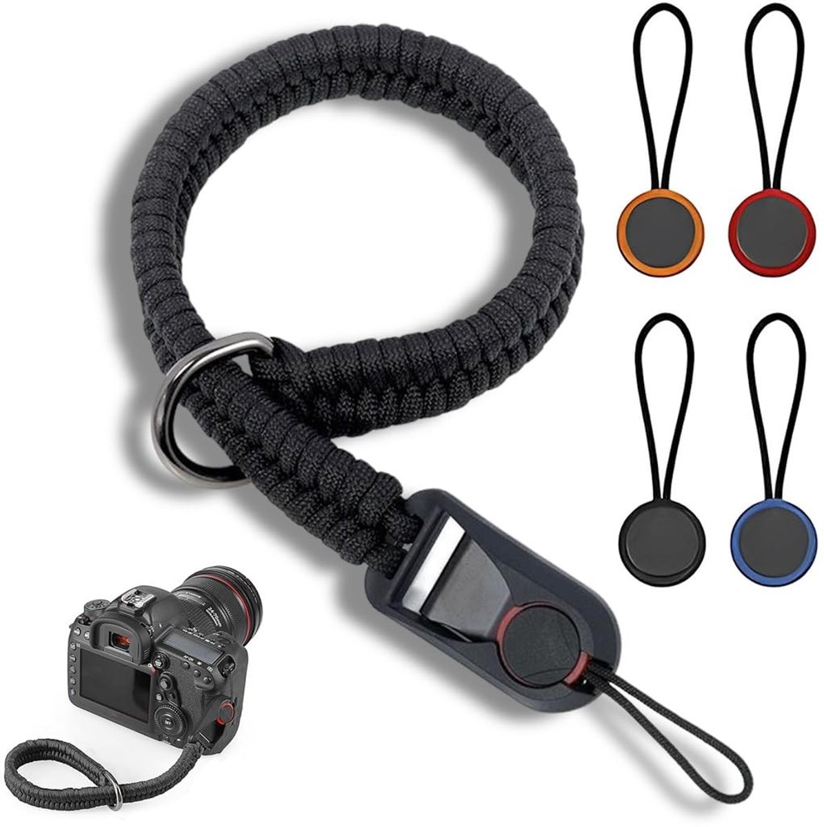 Dailygoody - Polsband voor DSLR-camera's - Snelsluiting - Ideaal voor lange fotosessies - Duurzaam paracord - Comfortabel en veilig - Geschikt voor fo..