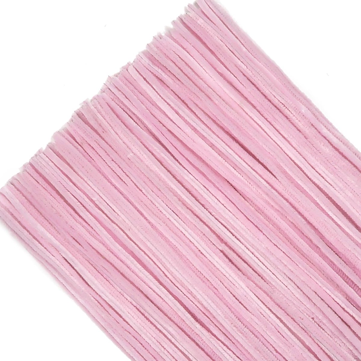 Dailygoody - Pijpenragers - Lichtroze Chenilledraad - Knutselen - 30 cm - Buigpluche Knutseldraad - Creatief Handwerk - Geschikt voor Kinderen