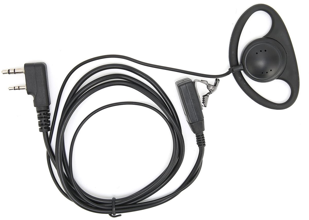Dailygoody - Walkie-talkie-headset - Intercom-hoofdtelefoon - Ergonomisch ontwerp - Zwart - Goede geluidskwaliteit - Comfortabel dragen - Geschikt voo