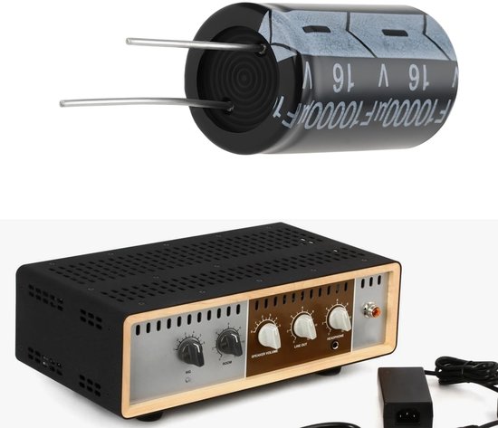 Allecto - Radiale Lood Aluminium Elektrolytische Condensatoren - 10 Stuks - 10000μF 16V - Voor Audio Versterkers - Hoge Capaciteit - Betrouwbaar en... van Merkloos — afbeelding 5
