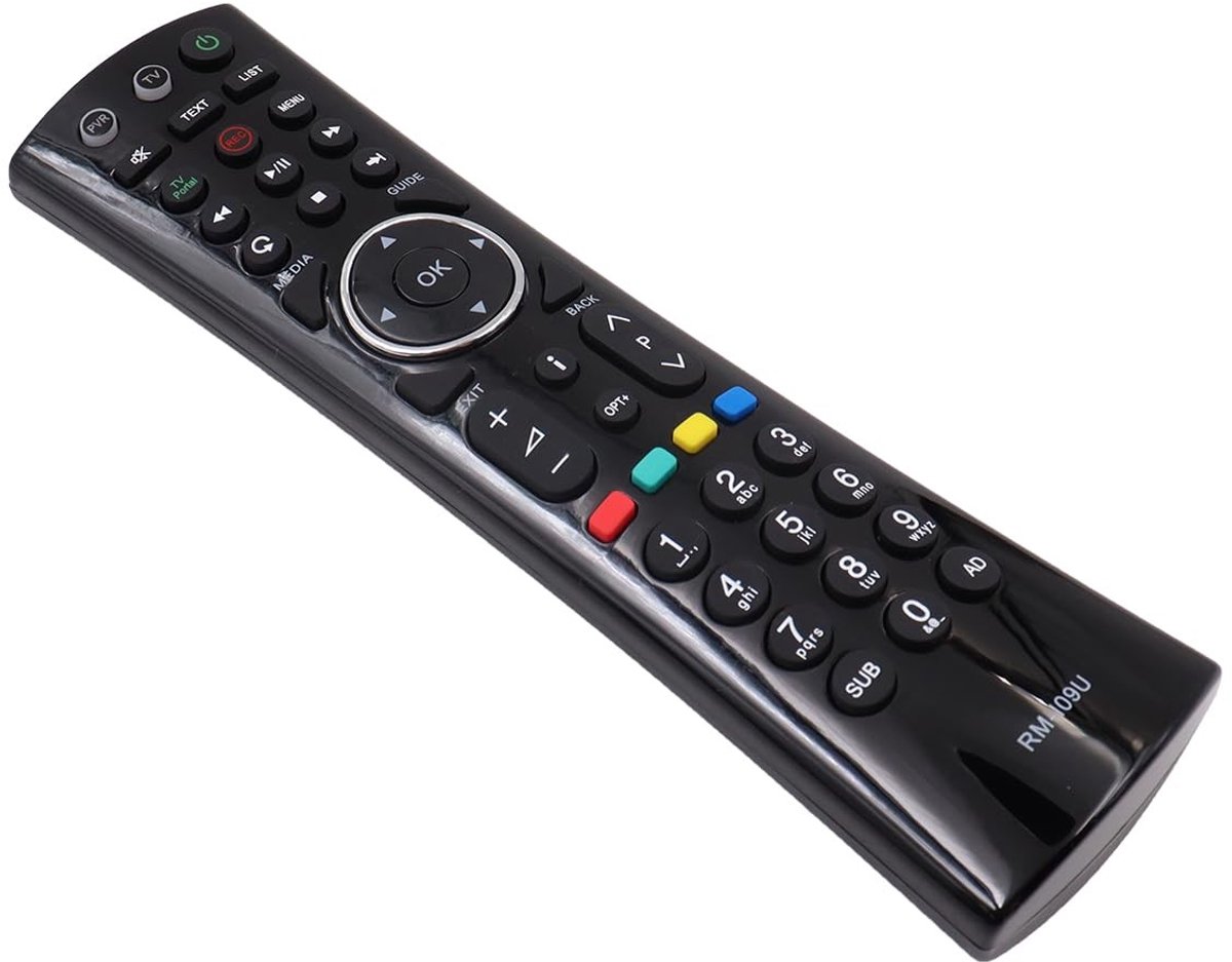 Dailygoody - Universele Afstandsbediening - Compatibel met Humax - 48 Knoppen - Zwart - Handige Bediening - Voor HDR-2000T