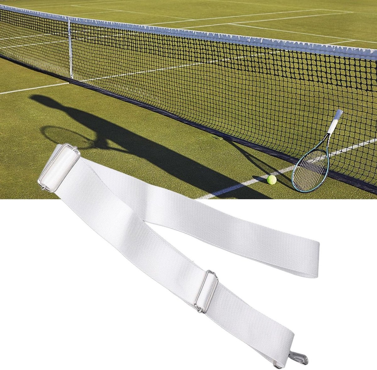 Tennisnet met Duurzame RVS Gesp - Ideaal voor Meerdere Spelers en Hoogte Verstelbaar Net