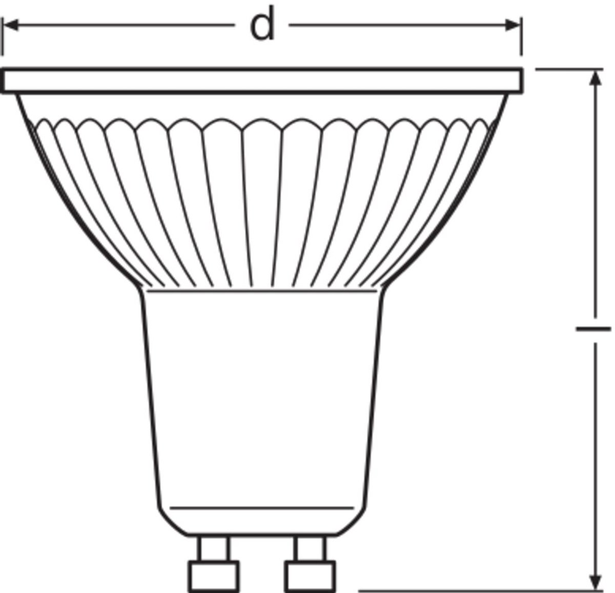 Osram Parathom LED GU10 Spot Helder 4.5W 350lm - 940 Koel Wit | Dimbaar - Beste Kleurweergave - Vervangt 50W