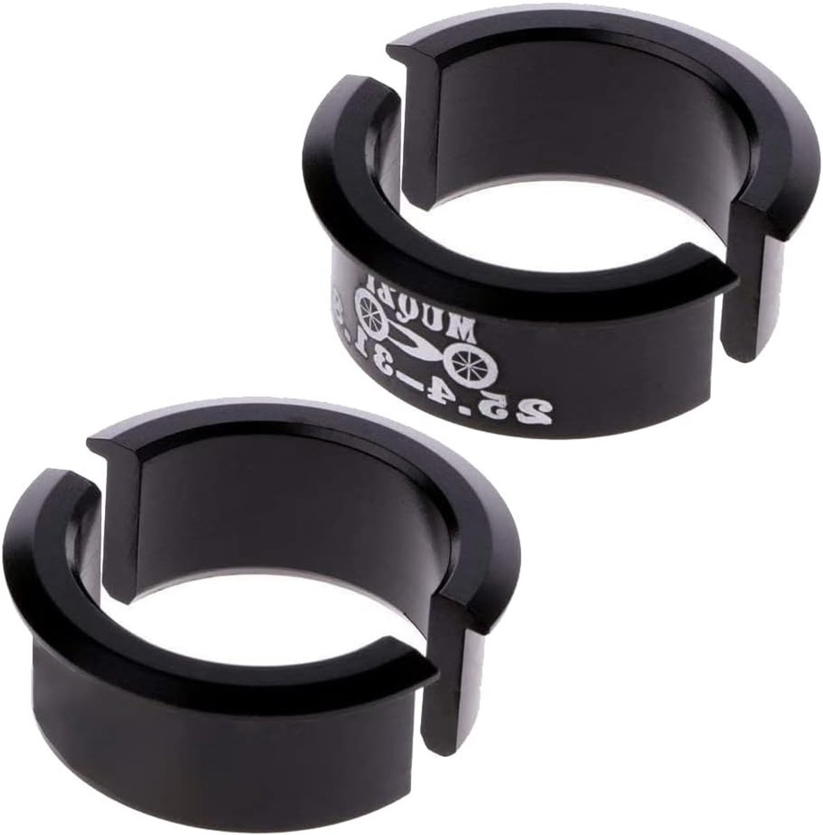 Set van 4 Fietsstuur Adapters, Aluminium Schijven en Spacer voor MTB en Racefietsen (25.4mm naar 31.8mm)