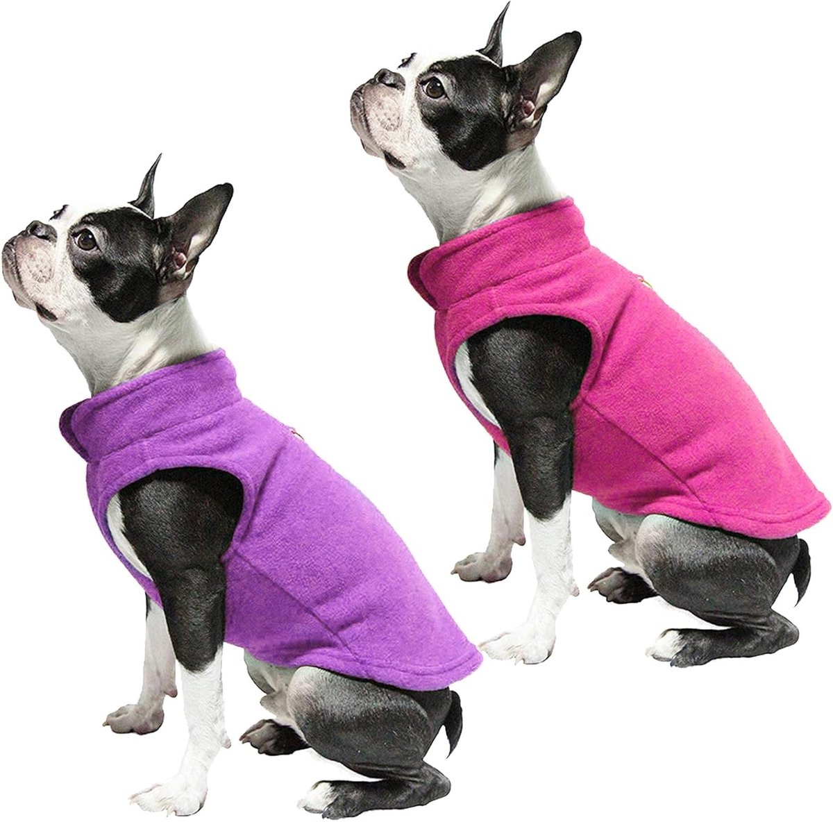 Set van 2 Hondentruien, Fleece Trui met Warme Ring, Ideale Kleding voor Kleine Honden en Katten in de Herfst en Winter