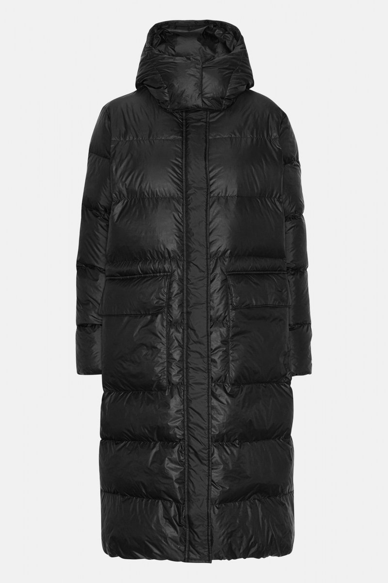 Lange Donzen Winterjas WALK11 001 Zwart
