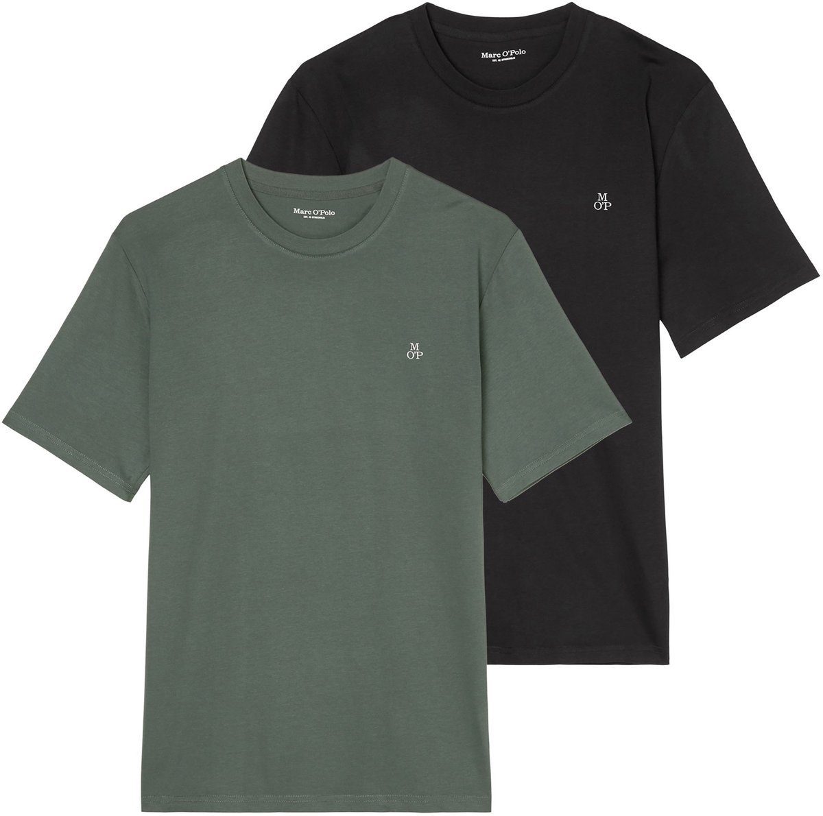 Marc O Polo T-shirt Small-Logo Set van 2
