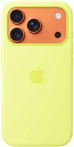 Coque en silicone avec MagSafe pour iPhone 17 Pro – Jaune fluo