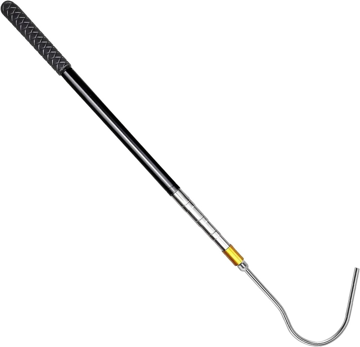 Telescoopstang met haak - Uittrekbare stang Luifelstok - Dakluiken openen - Roestvrij staal - 53-134 cm - Zilver