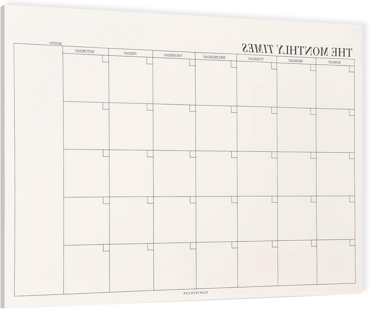 Maandelijkse Planner Blok, Gewoontetracker, 60 Vellen 24.5 x 17.5 cm, Afspraakplanner met Takenlijst, Maandoverzicht, Boodschappenlijst en Dagelijkse Planner voor School, Kantoor en Huishouden