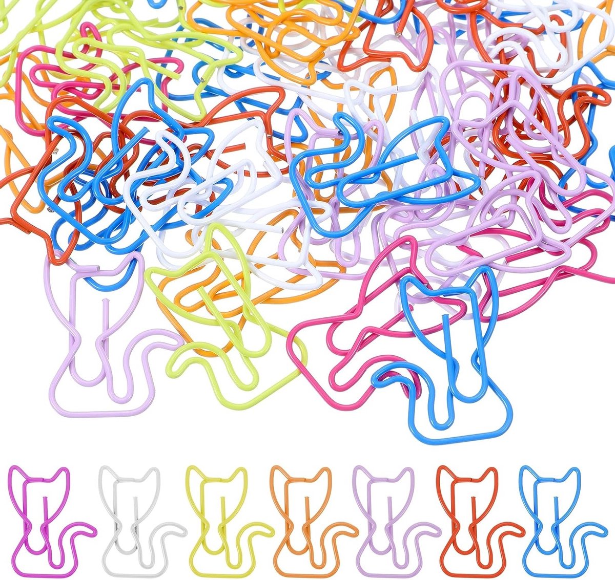 Metalen paperclips voor kantoor en thuisgebruik - Perfect voor leraren en studenten, 50 stuks