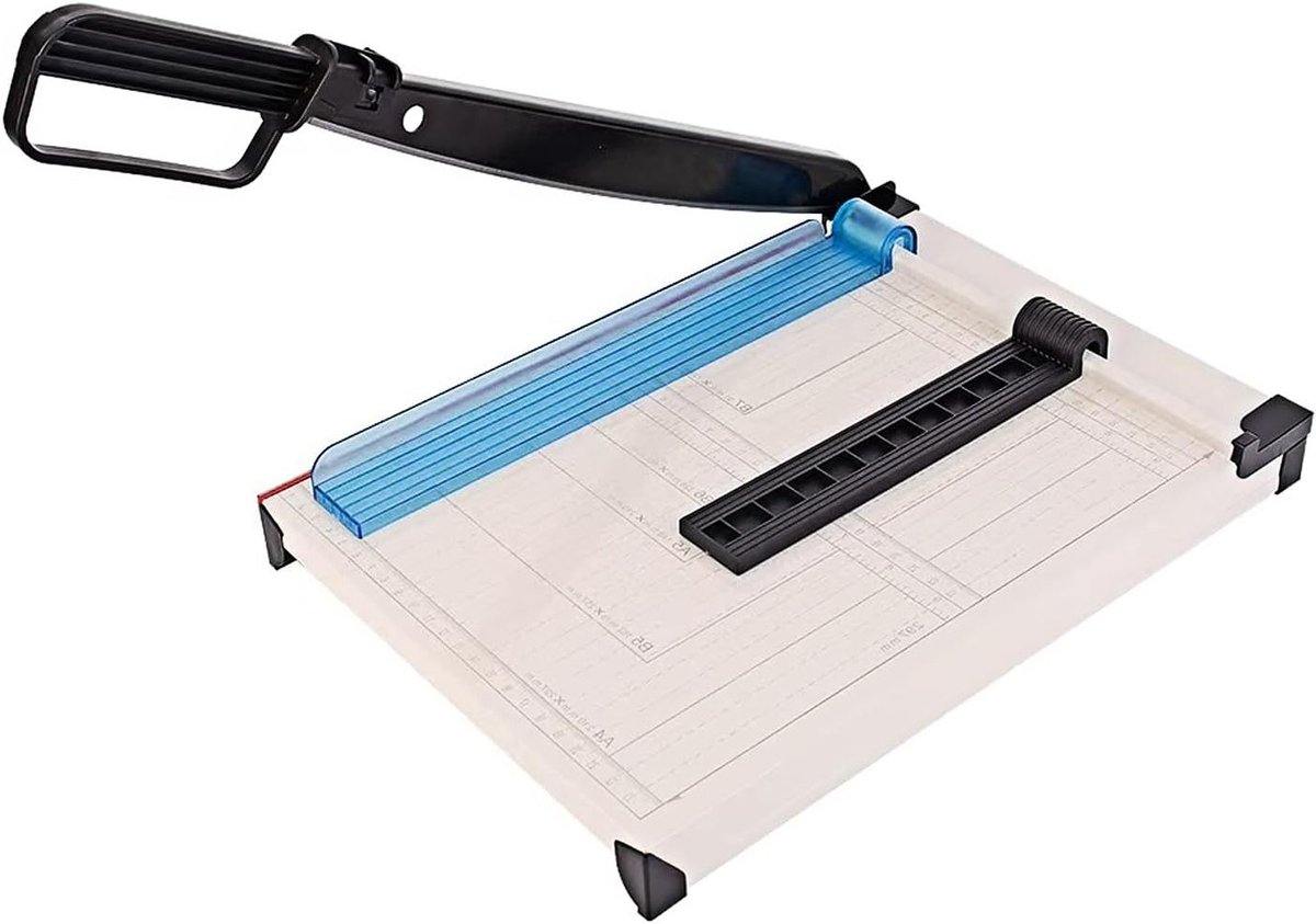 Professionele hefboomsnijder voor A4-papier, 15 vellen capaciteit, precisie-papiersnijmachine voor karton, foto's en doe-het-zelf projecten