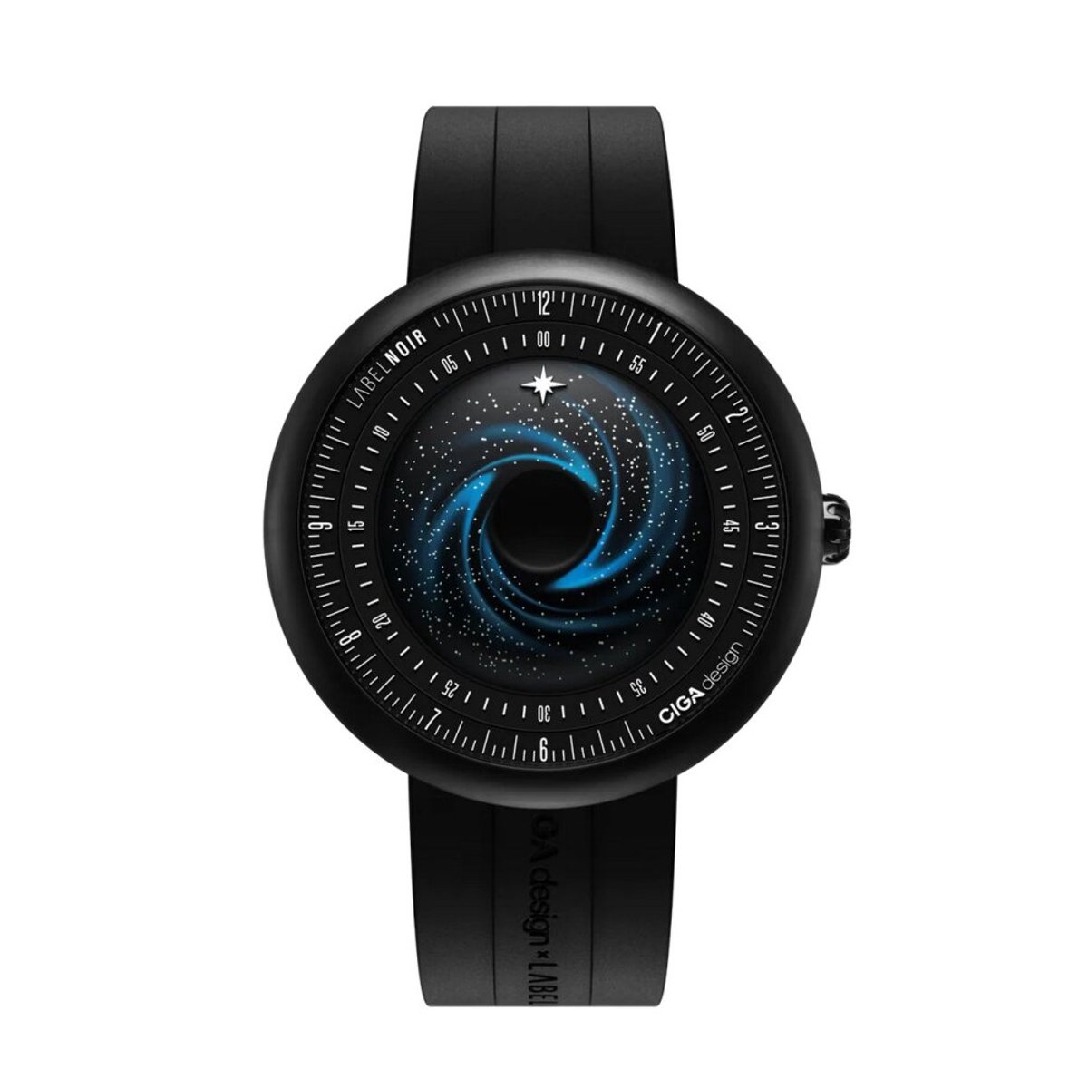 Ciga Design - U035-BB01-W6B - Polshorloge - Heren - Automatisch - Series U Black Star