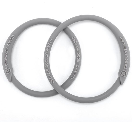 2 Stuks Patella Tendon Ondersteuningsband - Silicone Kniebrace en Knieband voor Sport, Hardlopen en Wandelen (Grijs) — afbeelding 2