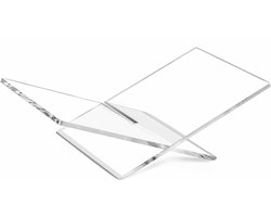 DnA® Boekenstandaard - Boekenhouder - Boekhouder - Boekstandaard - Transparant - 25cm x 40cm x 11cm