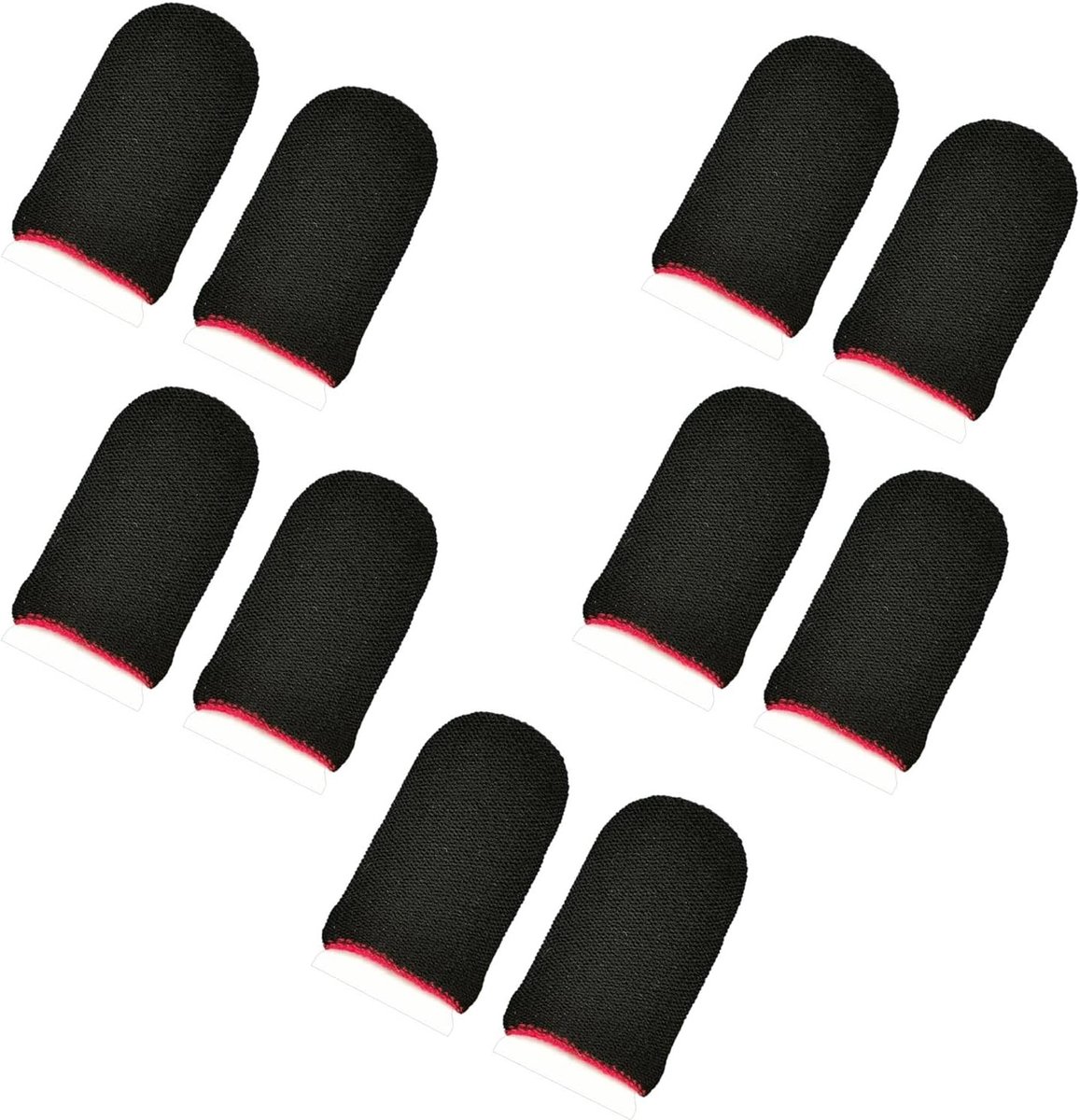 Gaming vingerbedekkingen voor mobiele telefoons, anti-zweet, dunne duimslippers, supergeleidend materiaal, optimale grip en bescherming voor gamers, geschikt voor alle smartphones