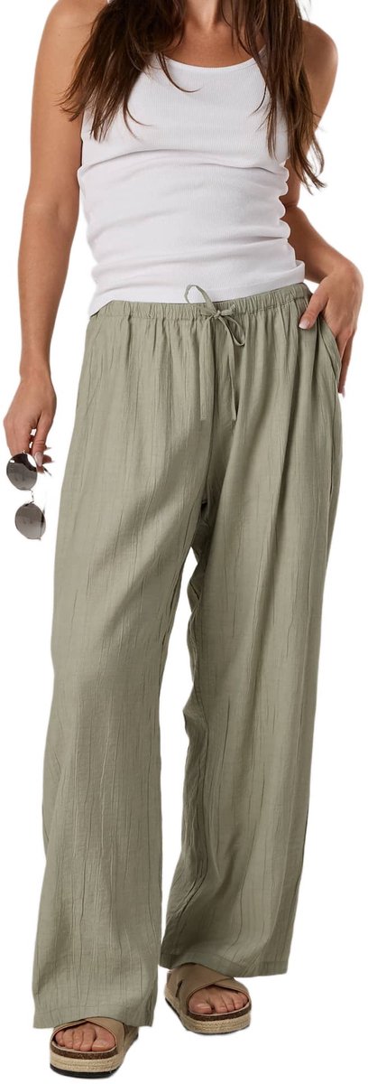 Seaside Savannah Crinkle Broek – Vrijetijdsbroek voor dames – Maat 44