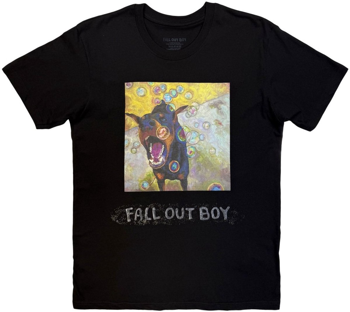 Fall Out Boy - Dog Painting Heren Tshirt - XL - Zwart