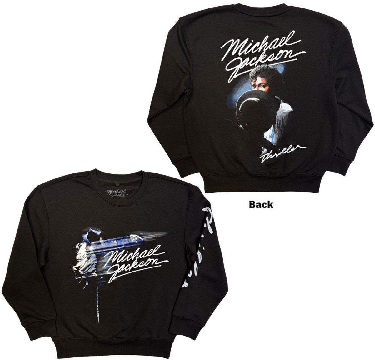 Michael Jackson - Thriller / Hat Poses Sweater/trui - S - Zwart
