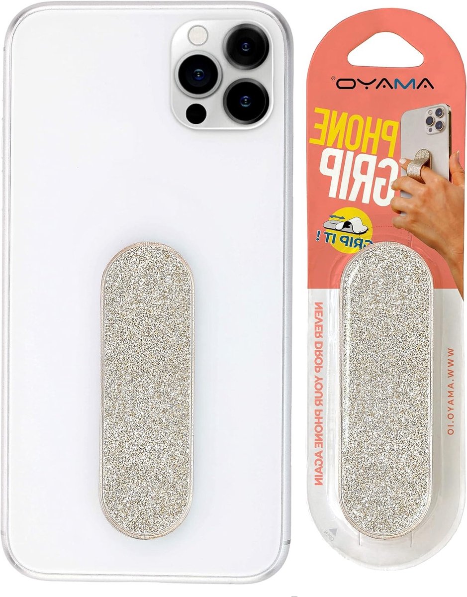 Slimme Smartphone Grip - Vingerhouder voor Mobiele Telefoon - Handige Ring voor Betere Grip - Pearl Serie - Goudkleurig Design