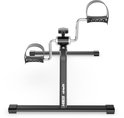 Zwarte VirtuFit MB100 stoelfiets met verstelbare pedalen en een centrale weerstandsknop.