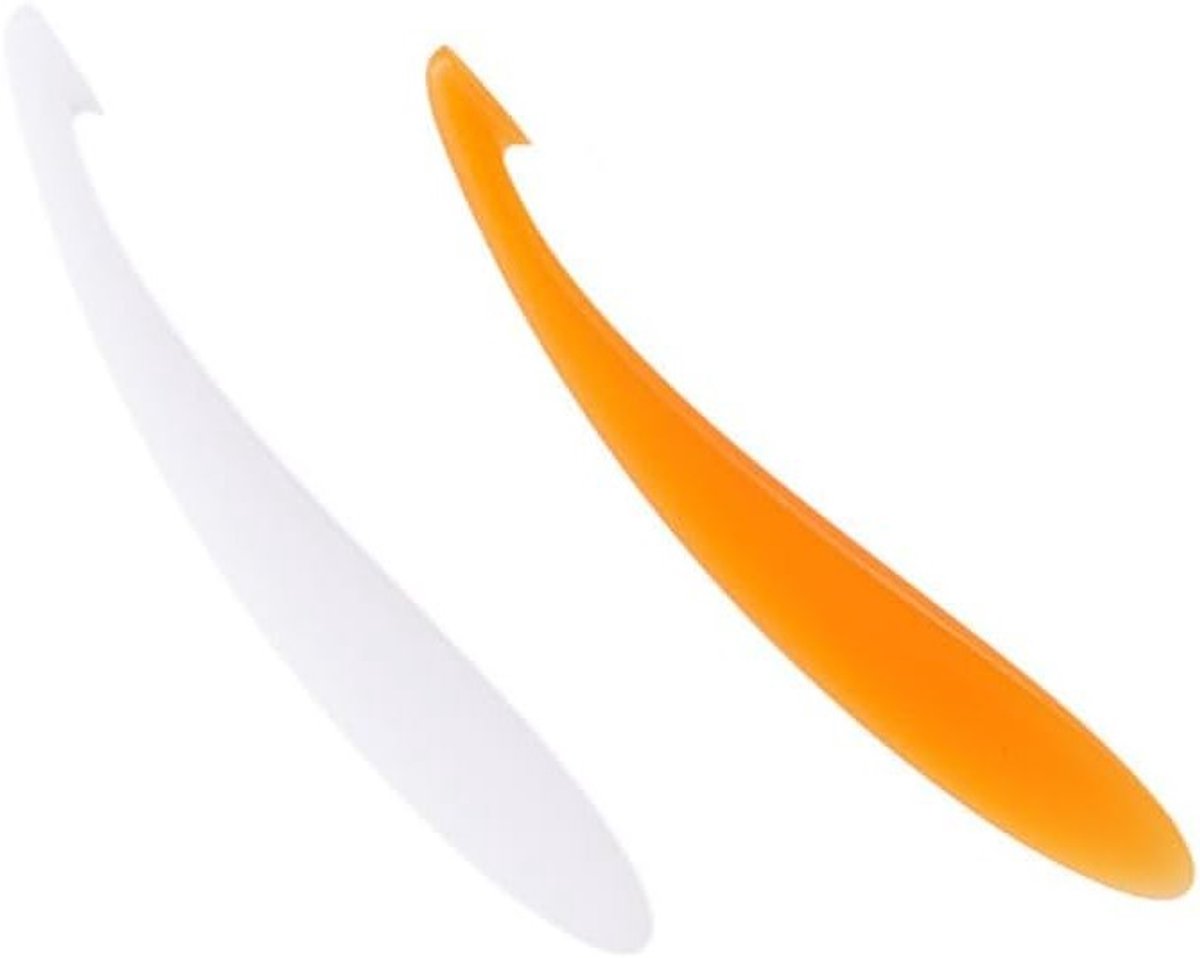 Set van 4 effectieve citrus- en sinaasappelschillers, praktische keukenhulp voor fruit, eenvoudig schillen van citroen en grapefruit