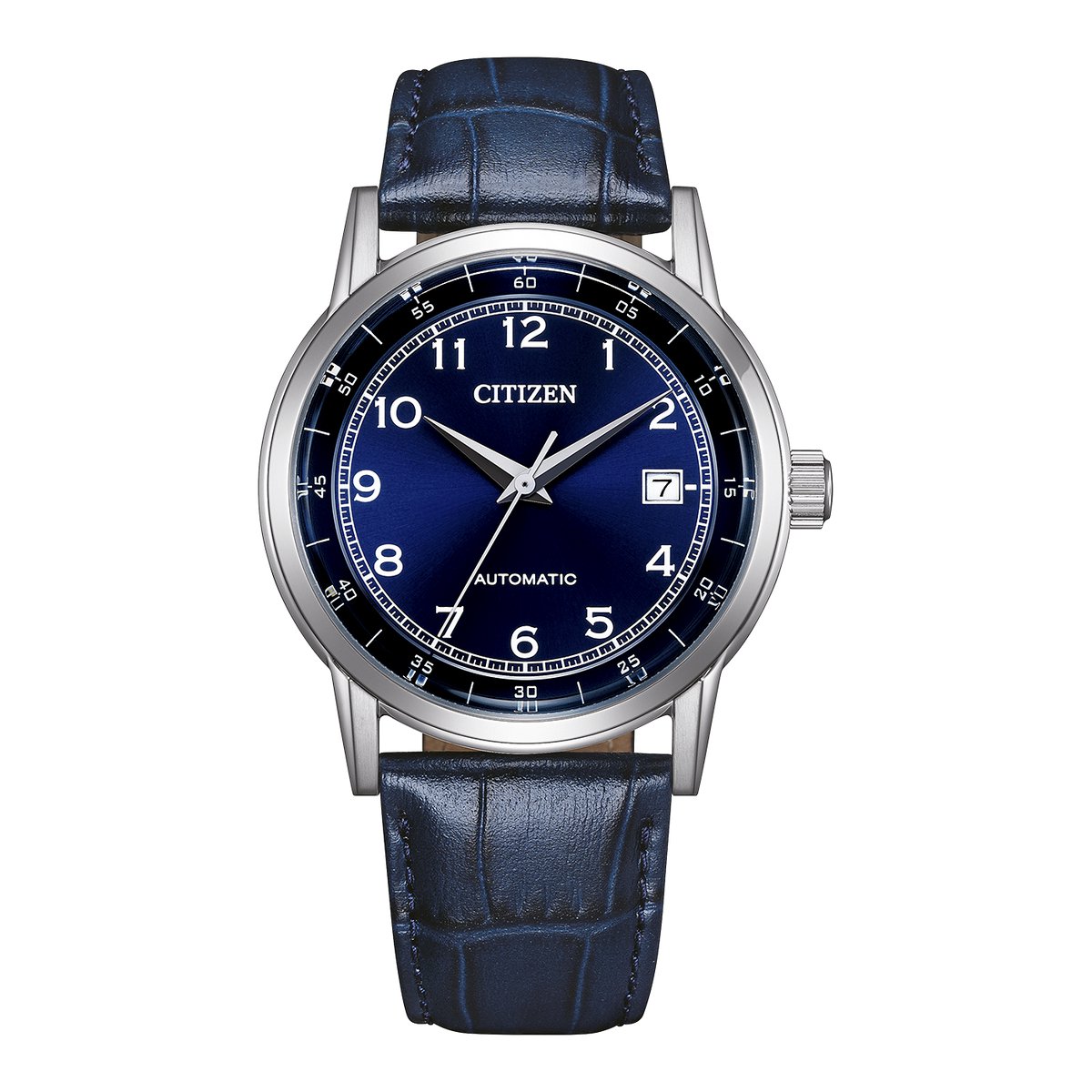 Citizen NJ0210-13L Horloge - Leer - Blauw - Ø 40 mm