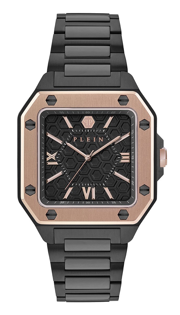 Philipp Plein Plein Edge PWYGA0526 Horloge - Staal - Zwart - Ø 42 mm
