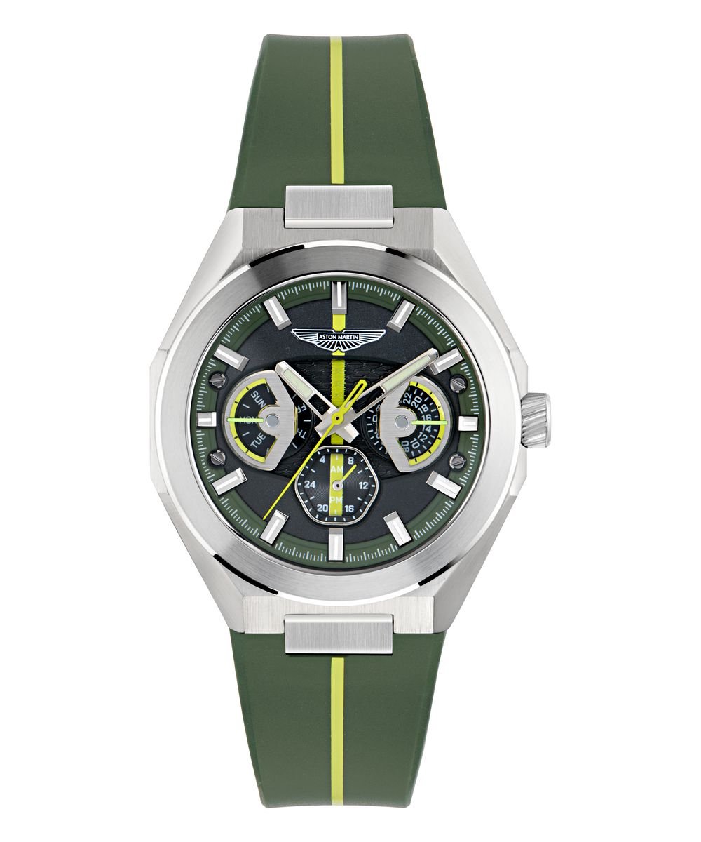 Aston Martin Thrill TKS W MTRI2S601 Horloge - Siliconen - Groen - Ø 42 mm