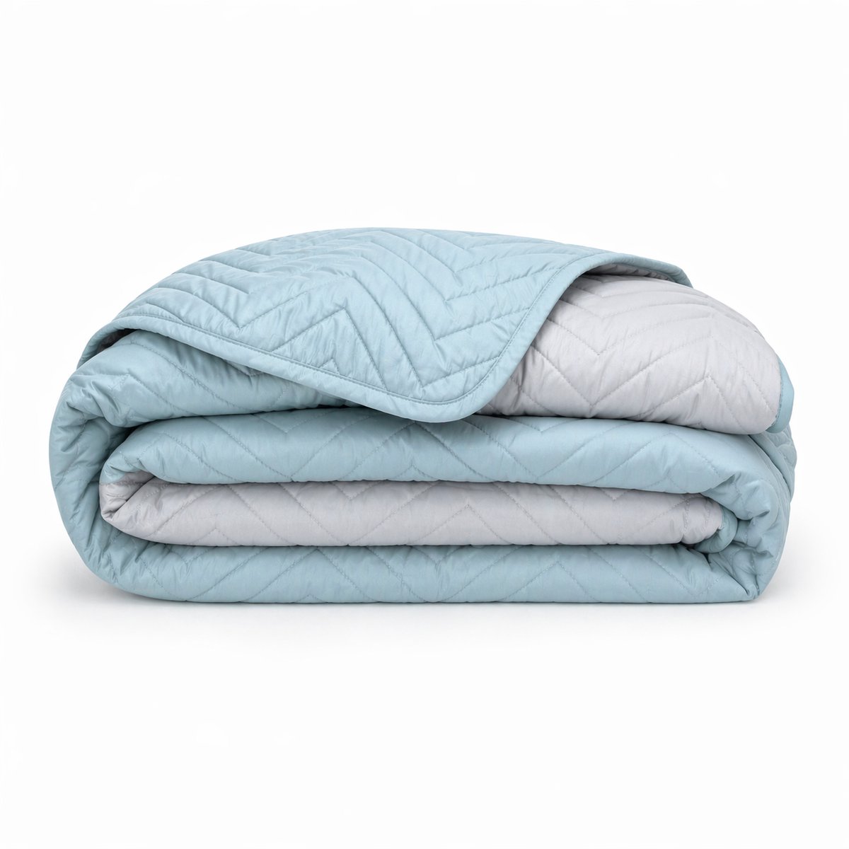 Luxe Bedsprei - Zomerdeken - Deken - Boutis - 180 x 240 cm - 1 persoon - Gematlasseerd - Dubbelzijdig - Groen / Grijs