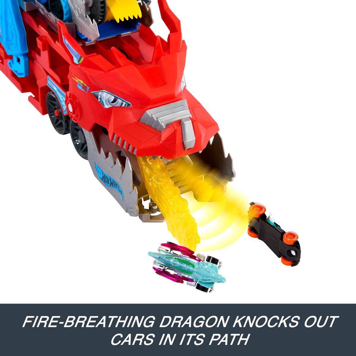 Hot Wheels Ultieme Dubbele Draak Transportvoertuig - 2 speelgoedauto's — cadeau in Spellen & Speelgoed - foto 2