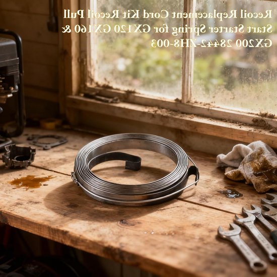 Recoil Trekstarter Veer voor GX120, GX160 en GX200 - Starter Kit met Zwarte Starterspoel en Accessoires van Merkloos — afbeelding 5