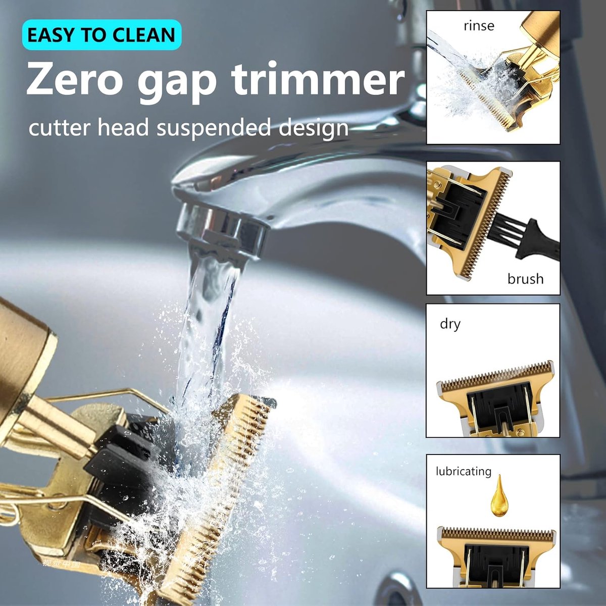 Professionele Draadloze Haartrimmer & Baardtrimmer thumbnail 4