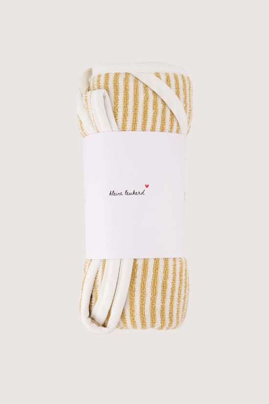 Zusss Badcape Streep Kleine Leukerd Sand - Cadeau - Baby - Geboorte - Zwangerschap van Zusss — afbeelding 2