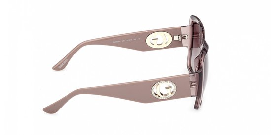 Guess GU00283 TRANSPARENT/BROWN SHADED 57/19/140 Unisex Zonnebrillen — afbeelding 4