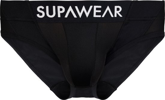 SUPAWEAR Vortex Brief Black - MAAT M - Heren Ondergoed - Slip voor Man - Mannen Brief