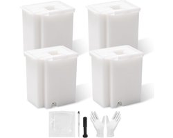 4pcs Printer Waste Ink Pad Vervanging voor EPSON Ecotank ET-2800-ET-2803-ET-4800-ET-2400-ET-2720-ET-4700-ET-2711-L3110-L3250-L3150-L3210-onderhoudsbox-kit-met-absorberende-lepel