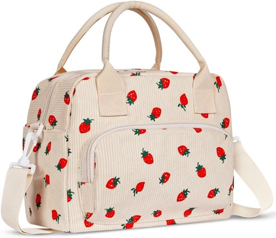 Geïsoleerde lunchtas 10,7 liter - Draagbare picknicktas met verstelbare schouderriem - Opvouwbare lunchbox voor werk, school en reizen van Merkloos — afbeelding 2