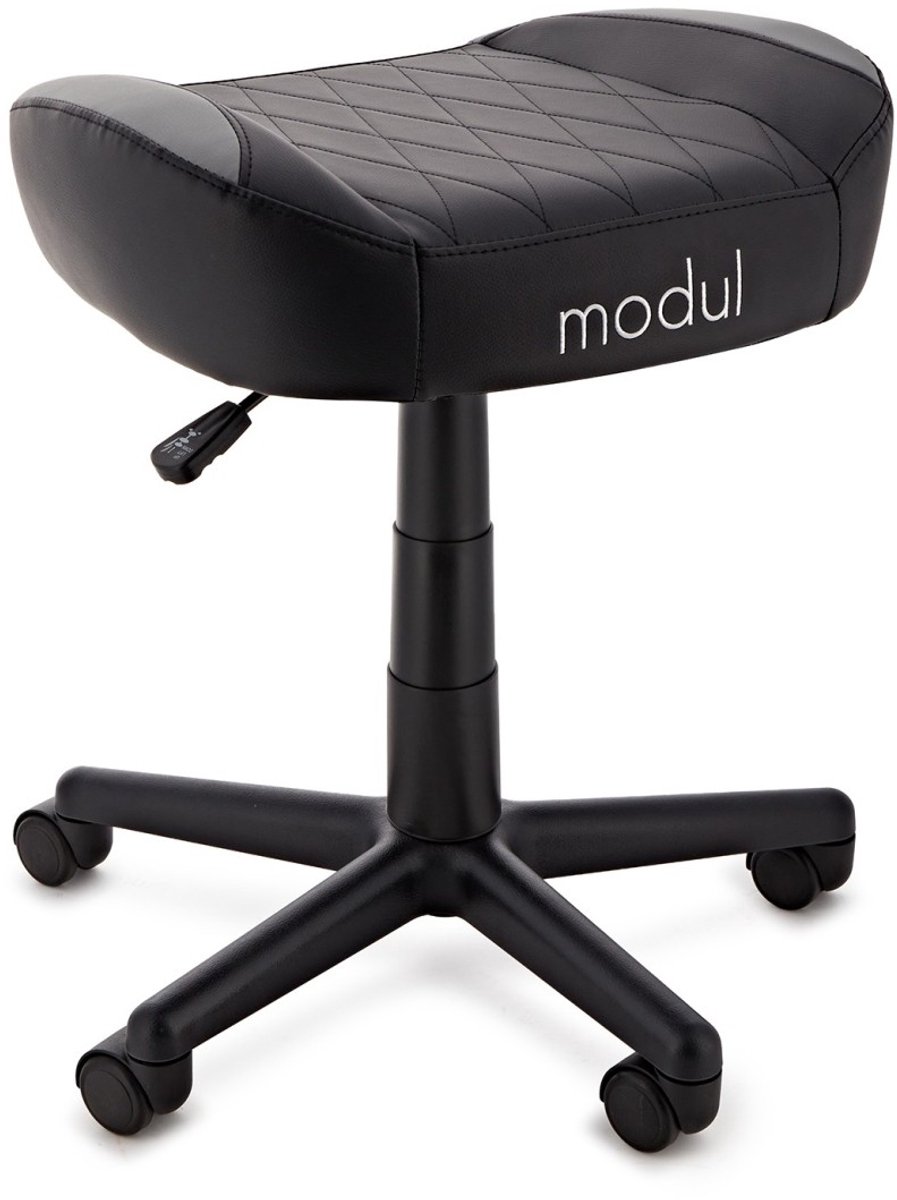 modul Premium Poef, zwart en grijs
