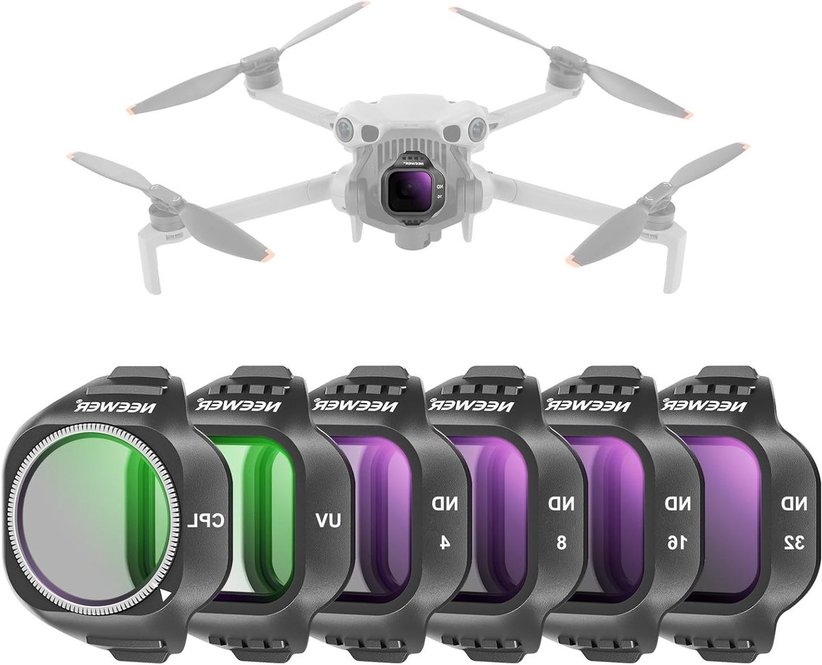 CPL ND Filter Set voor DJI Mini 5 Pro Drone Camera - UV, ND4, ND8, ND16, ND32 - Professionele Fotografie Accessoires voor Verbeterde Beeldkwaliteit
